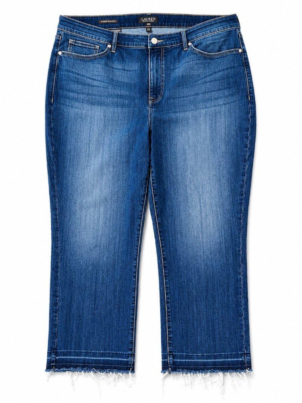 NYDJ Women's Marilyn Straight Dark Blue cropped Jeans - 20